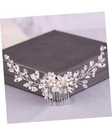 Mikinona Pearl Comb Wedding Hairpin Hair Side Comb Comb Hairpin Comb Bride Headdress Bride Hair Comb Bridal Headdress Wedding Hair Accessories Pearl Hair Pin Rhinestone Hairpins - Buy Online on GoSupps.com