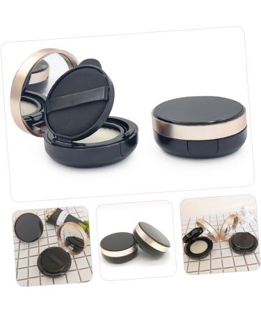 minkissy Box Dispenser Container Body Powder Makeup Containers Black Container Loose Powder Containers Makeup Powder Container Powder Dispenser Travel Filling Powder Puff Abs - Buy Online on GoSupps.com