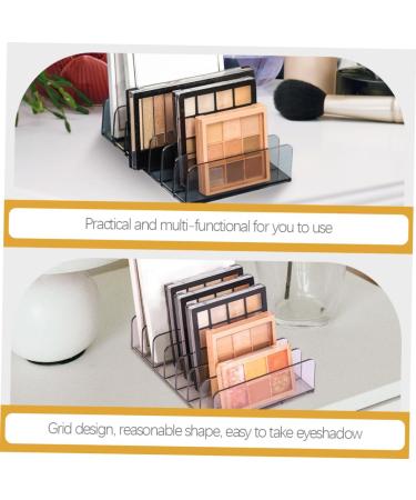 Beavorty 6 Pcs Cosmetic Storage Box Gray Eyeshadow 7 Slots Divided Organizer Eyeshadow Holder Desktop Blush - Buy Online on GoSupps.com