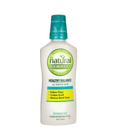 THE NATURAL DENTIST Rinse All Purpose Peppermint Sage Oral  16.9 FZ