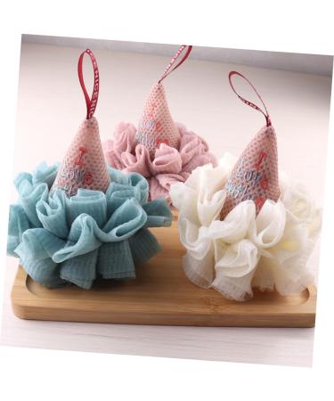 Housoutil Ice Cream Bath Ball - 2 Pcs Mesh Shower Puff & Loofah for Body Wash - Anti-Separation Polyester Sponge - Ideal for Men - International Shipping Available - Buy Online on GoSupps.com