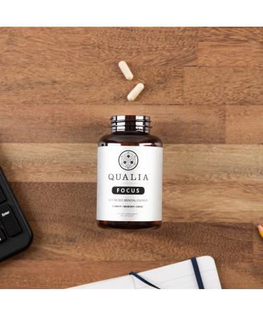 Qualia Focus Brain Booster Supplement | Enhanced Nootropic for Mental Energy, Alertness & Memory | Ginkgo Biloba, L-Theanine | 40 ct - Buy Online on GoSupps.com