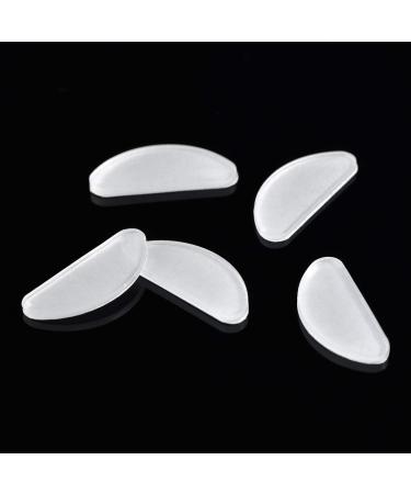 Vrttlkkfe 18 Pairs Silicone Anti-Slip Glasses Nose Pads & Glue - Transparent 1.5mm for Enhanced Comfort & Stability - Buy Online on GoSupps.com