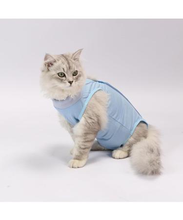 Yoolhamy Katzenbody - After Op Recovery Suit for Cats | Anti-Loss E-Collar Alternative for Abdominal Wounds | Small Blue - Buy Online on GoSupps.com