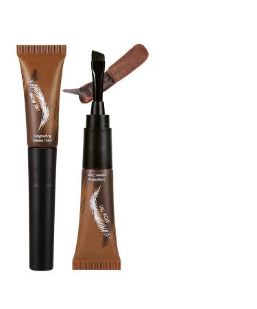 Teinture Pour Sourcils Teinture Pour Sourcils Imperm able our Femme | Mascara Semi-permanent Peel Off Brow Tint Avec Couleur Longue Dur e Et Finition Pelable P our Des ourcils Plus Fournis Maqui 02#