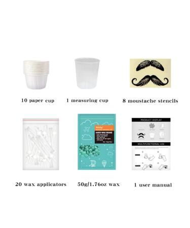 Nose Wax Set - Updated Nose Hair Removal Kit for Men | 50g Wax 20 Applicators & Safe Tip | Effective Nose Hair Removal Solution - Buy Online on GoSupps.com