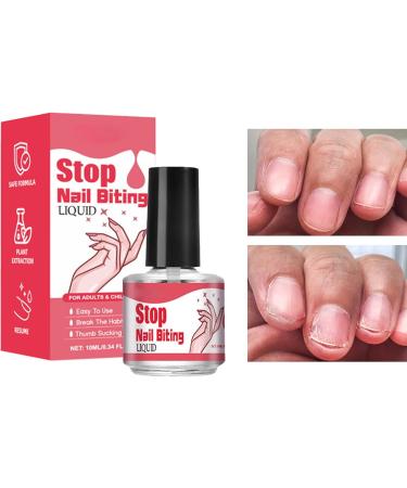 JSHDUSA Nail Biting Polish For Kids Stop Nail Biting Kids 10ML Stop Nail Biting Finger Nail Biting Polish Stop Biting Nails Kids Dual-Effect For Kids And Adults - Buy Online on GoSupps.com