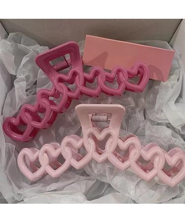 Hair Clips For Women Claw Clips Bow Hair Clips Claw Clips Claw Clips For Thick Hair Large Hair Clips(Color:Heart 6) 1 count (Pack of 1) Heart 6 - Buy Online on GoSupps.com