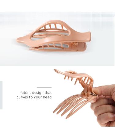 French Concord Hair Clips Claw - Set of 6 Large Transparent/Solid Color Hair Clips for Strong Hold - Ideal for Women and Girls with Thick or Thin Hair - Buy Online on GoSupps.com