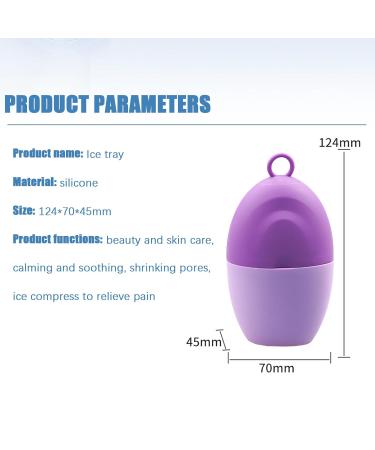 Buy Ice Roller for Face & Eye | Facial Ice Roller Mold for Contours & Skin Repair | Purple Beauty Tool - Shrink Pores & Enhance Glow - Buy Online on GoSupps.com