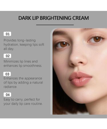 Dark Lips Brightening Cream Lip Lightening for Dark Lip Treatment Lip Scrub for Smokers Dry and Uneven-Toned Lips Lip Lightening Gloss Lip Brightener Restores Natural Natural Pink Tone 0.35oz - Buy Online on GoSupps.com