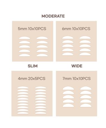SILKDEMIS Professional Eyelid Tape - 400 Pcs of Invisible Double Eyelid Lifter Strips for Hooded Eyes (4mm 5mm 6mm 7mm) - Premium Quality eCommerce Shipping Worldwide - Buy Online on GoSupps.com