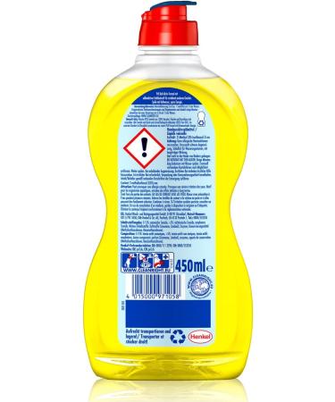 Pril Strength Gel Lemon 450ml - Powerful Dishwashing Detergent for Clean Dishes Fresh Scent Cold Water Safe | 1-Pack - Buy Online on GoSupps.com
