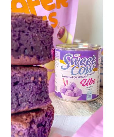Jans Sweet Cow Ube Sweetened Condensed Creamer 13.4 oz Pack of 2 - Ube 13.4 oz (2 Pack) - Buy Online on GoSupps.com