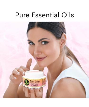Moringa Energy Life Moringa Body Butter 3.4 oz Natural Body Cream with Moringa Oil Virgin Coconut Oil Shea Butter Almond Oil & Lavender Moisturizing Body Butter - Buy Online on GoSupps.com
