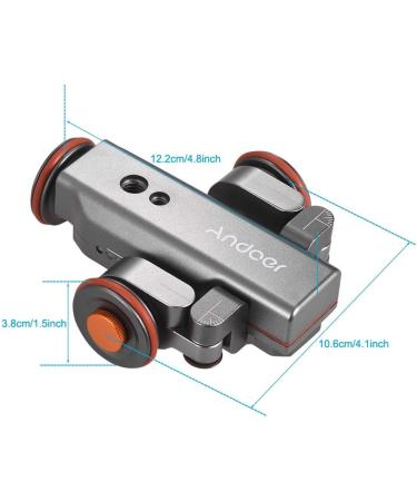 Andoer Track Dolly L4 PRO: Motorized 3-Wheel Camera Dolly with Wireless Remote Control - Gray - Buy Online on GoSupps.com