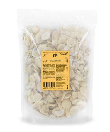 KoRo - Freeze-dried bananas 500 g - Deliciously crispy, gently dried vegetable banana rings, 100% bananas