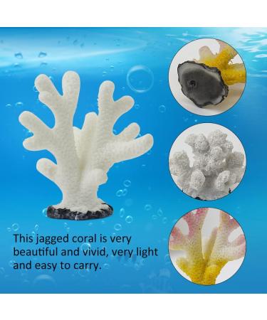 Ctpeng 12 Pieces Small Artificial Coral Decoration - White Resin Coral Reef Decor for Aquariums - Ideal Aquatic Decor for International Shipping - Buy Online on GoSupps.com