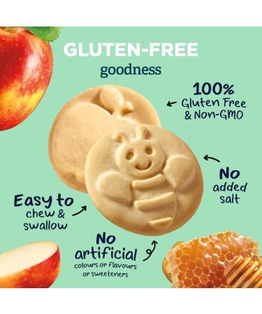 GERBER Organic Biscuits Apple Baby Snacks Biscuits 10+ Months 150 g 6 Pack - Buy Online on GoSupps.com