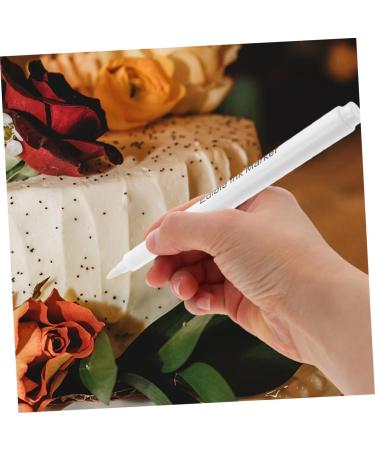 GRADENEVE 4pcs Baking Pigment Pen Cakes Biscuits Painting Pens Chocolate Pen Edible Pen White Plastic - Buy Online on GoSupps.com