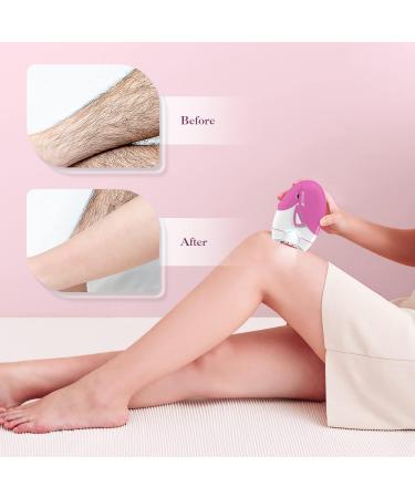 Wireless Facial Epilator for Women - Hair Removal & Bikini Trimmer with LED Light | Epilier Face Purple - Buy Online on GoSupps.com