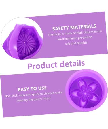 Zerodeko 6 Pcs Handmade Soap Mold Baking Muffin Mold Donut Candy Silicone Muffin Mold Baking Accessory Silicone Tools Silicone Molds Silicone DIY Mold Chocolate Silica Gel Roses Purple 3X16.6X16.6CMx6pcs - Buy Online on GoSupps.com