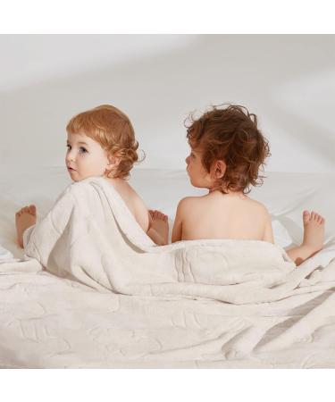 BC BabyCare Thickened Coral Fleece Hooded Baby Bath Towel - Super Absorbent 105x105 cm | Ideal for Newborns & Toddlers - Buy Online on GoSupps.com