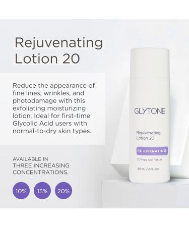 Glytone Rejuvenating Lotion 10 - Daily Exfoliating Moisturizer with 10% Glycolic Acid - Normal to Combination Skin - Buy Online on GoSupps.com
