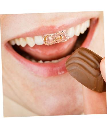 Amosfun 1pc Scorpion Single Braces Clothing for Men Mouth Teeth Grill Tooth Cover Man Grill Cover Fashion 2X1cm Golden - Buy Online on GoSupps.com