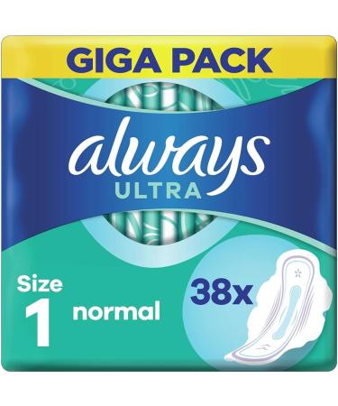 Always Ultra Normal Plus Sanitary Pads - 38 Count Pack of 1 - Buy Online on GoSupps.com
