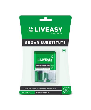 LivEasy Wellness Zero Calorie Sugar Substitute (Sugar Free) Tablets | Weight Management | 300tablets - Buy Online on GoSupps.com