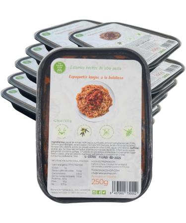 The Konjac Shop Spaghetti Bolognese with Konjac 250 g 12 pieces Gluten Free Shirataki Low in Calories & Carbs Keto & Vegan Suitable Pack of 12