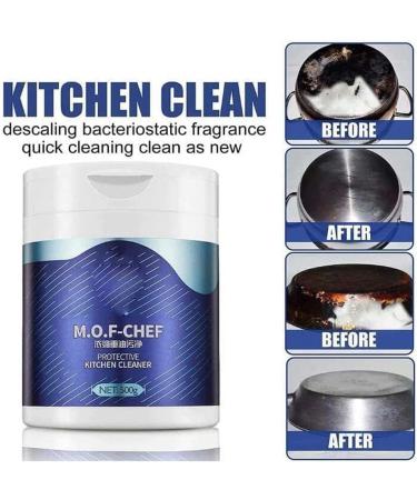 DENGWANG Mof Chef Cleaner Powder Mof Chef Cleaning Powder M.O.F Chef Kitchen Cleaner Powder Heavy Kitchen Duty Degreaser Mofchef Powder for Cleaning (1PC-500G) - Buy Online on GoSupps.com