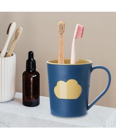 Perfk 5x Slipproof Toothbrush Cup - Large Capacity Bathroom Mug with Cloud Pattern for Makeup Brushes - Ideal for International Shipping - Buy Online on GoSupps.com