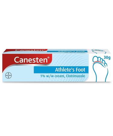 Canesten Athlete s Foot 1% w/w Cream | Effective Athlete s Foot Treatment | Soothes Itching | Destroys Athlete s Foot Fungi | Antifungal Cream | Big pack |30 g (Pack of 1) - Buy Online on GoSupps.com