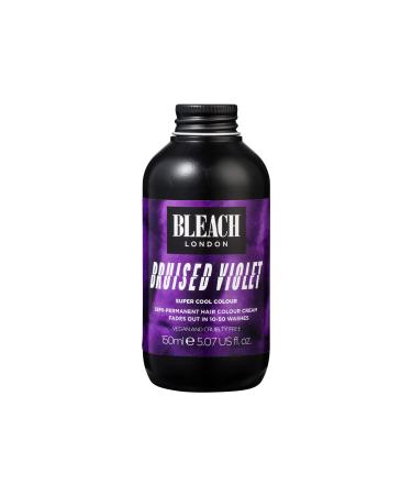 BLEACH LONDON Bruised Violet Color - Semi-Permanent Hair Color Deep Dramatic Purple Vegan Cruelty Free Temporary Hair Color Cream 5.07 fl .oz
