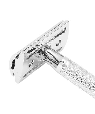 Long Handle Razor for Men - Comfortable Grip Zinc Alloy Manual Shaver | Stylish & Travel-Friendly - Buy Online on GoSupps.com
