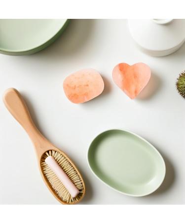  BAZEITFLOW 2 Pieces Salt Soap Salt Deodorant Stone Massage Stone Gua Sha Stone Pink Salt Stone Mineral Deodorant Soap for Bath for Women Salt Scrub Hand-Carved Salt Stone - Buy Online on GoSupps.com