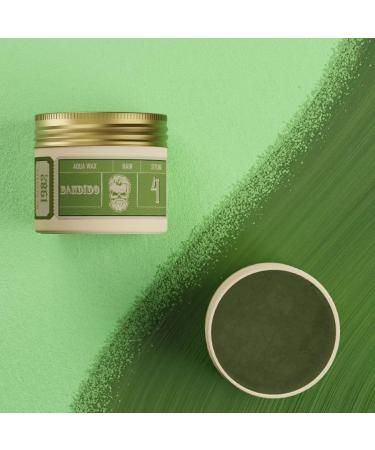 Bandido Aqua Wax No.4 Green - Strong Hold Hair Wax for Men (3 x 125ml) | Premium Styling Pomade Set - Buy Online on GoSupps.com