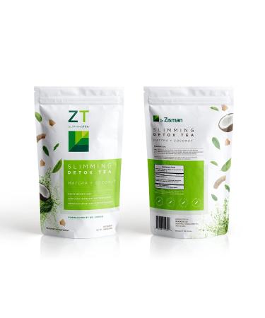 Dr. Zisman ZT Slimming Tea Matcha-Coconut Detox Blend - 28 Tea Bags for Weight Loss, Antioxidant Effects, Mood Enhancement, and Improved Concentration - Buy Online on GoSupps.com