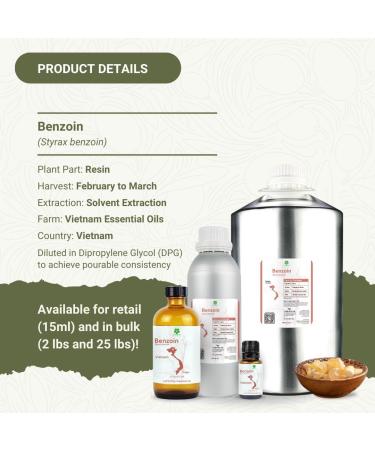 Benzoin Essential Oil - Direct from Malagassi Essential Oils - Pure Natural Benzoin Oil for Skin, Body, and Aromatherapy (15ml) Benzoin 0.5 Fl Oz (Pack of 1) - Buy Online on GoSupps.com