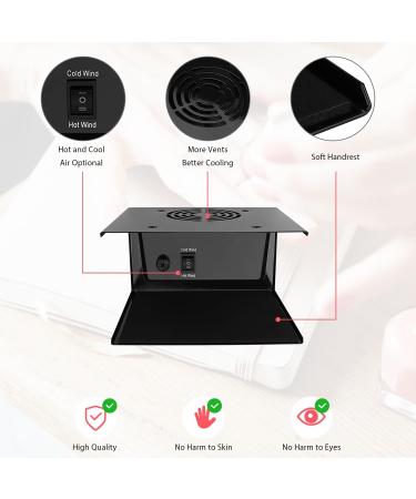 Professional 300W Nail Dryer for Regular Polish - Hot & Cool Air Fan for Home & Salon Use | Fast Drying Nail Tool - Buy Online on GoSupps.com