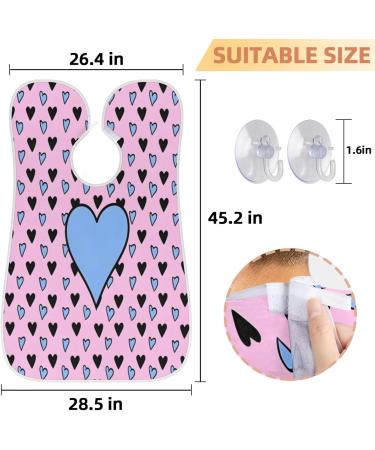 Love Heart Beard Bib Apron | Beard Hair Catcher for Men | Perfect Gift for Dad & Husband - Father's Day Christmas Anniversary - Buy Online on GoSupps.com