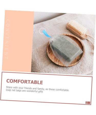 BIUDECO 2pcs Foaming Net Soap Mesh Pouches Soap Exfoliating Pouch Foam Face Wash Mesh Soap Pe White - Buy Online on GoSupps.com