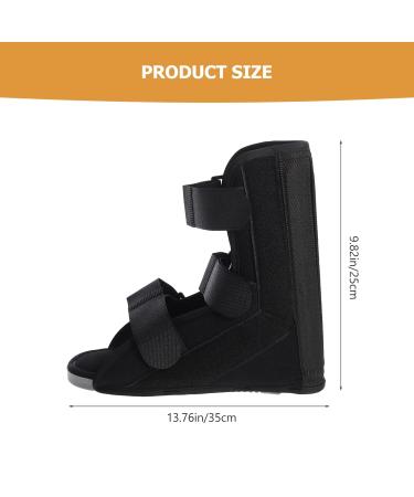FOMIYES Ankle Straight Shoes - Foot Sprains & Fractures Support Adjustable Ankle Brace Pneumatic Boot for Broken Foot Comfortable & Durable (35X25X18CM Black - Buy Online on GoSupps.com