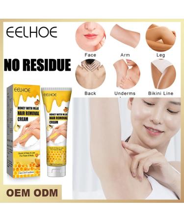  Katutude Sensitive Hair Removal Cream with Honey Milk - Hair Removal Cream for Body and Legs - Painless - Effective for Forearms - For Body and Legs - Buy Online on GoSupps.com