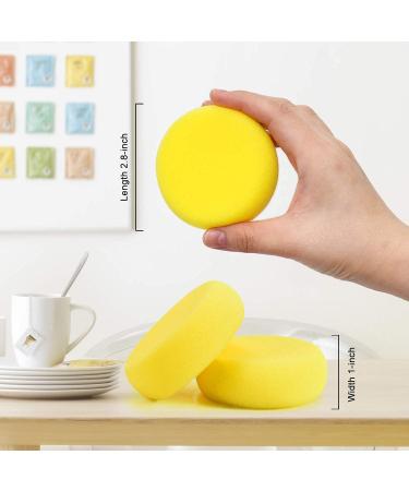 YoleShy 25 Pcs Painting Sponge Set - 2.8 Inch Artist Sponges for Watercolor, Crafts, Pottery, Clay, Ceramics, Face Painting & More - Buy Online on GoSupps.com