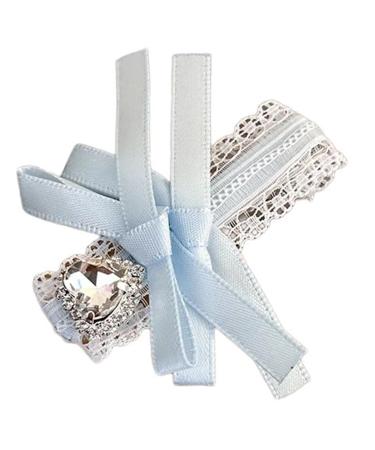 AJOIDR Ribbon Elegant Lacework Style Side Clip Hair Clip Elaborate Fairy Style Heart Bowknot Balletcore