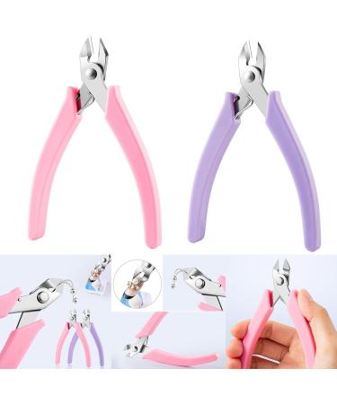 FEIlei Rhinestone Remover Nail Art Clipper Nail Art Tool Stainless Nail Cutter Scissors Pink - Buy Online on GoSupps.com