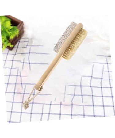 Housoutil Pumice Stone Pumice Feet Scrubber Foot Pumices Foot Dry Skin Brush Pedicures Exfoliating Tool Wooden Handle Exfoliator Remove Dead Skin Foot Stone Heel Bamboo Accessories - Buy Online on GoSupps.com